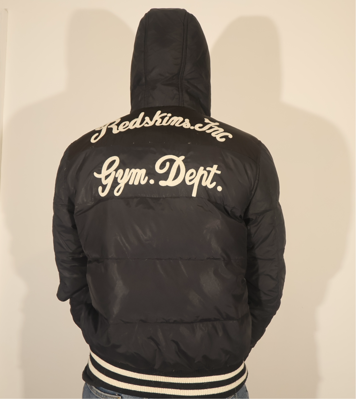 Men’s Black Redskins Varsity Jacket (M)
