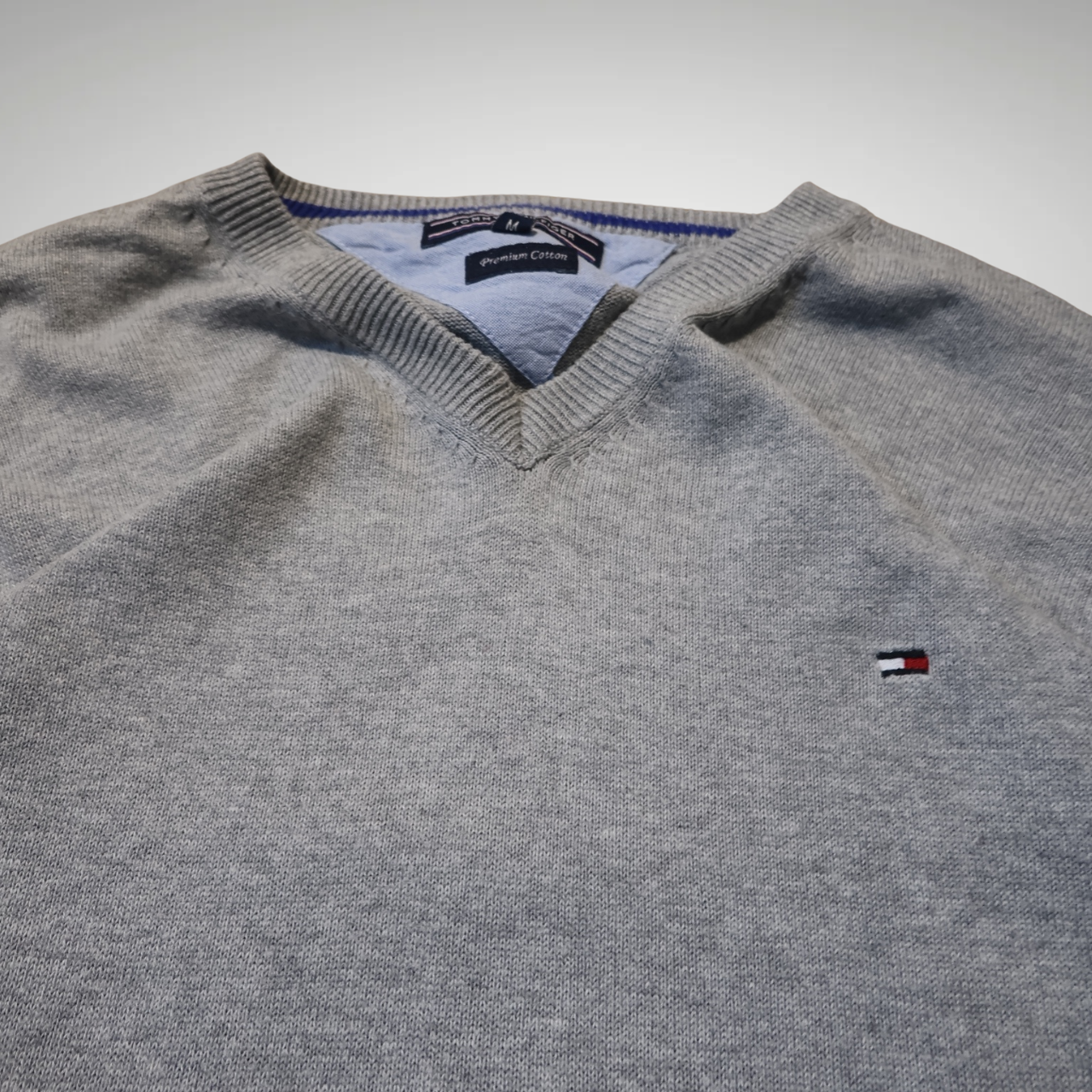 Men’s Light Grey Tommy Hilfiger Sweatshirt (M)