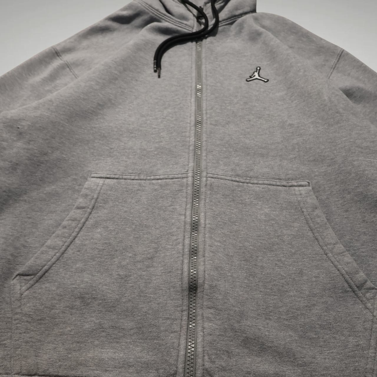 Mens Grey Jordans Zip-up Hoodie